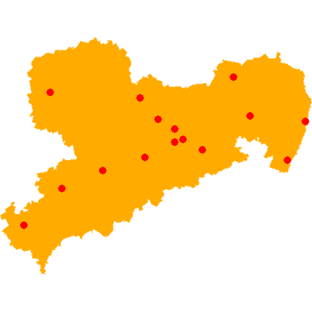 Karte von DE-SN