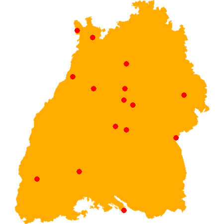 Karte von DE-BW